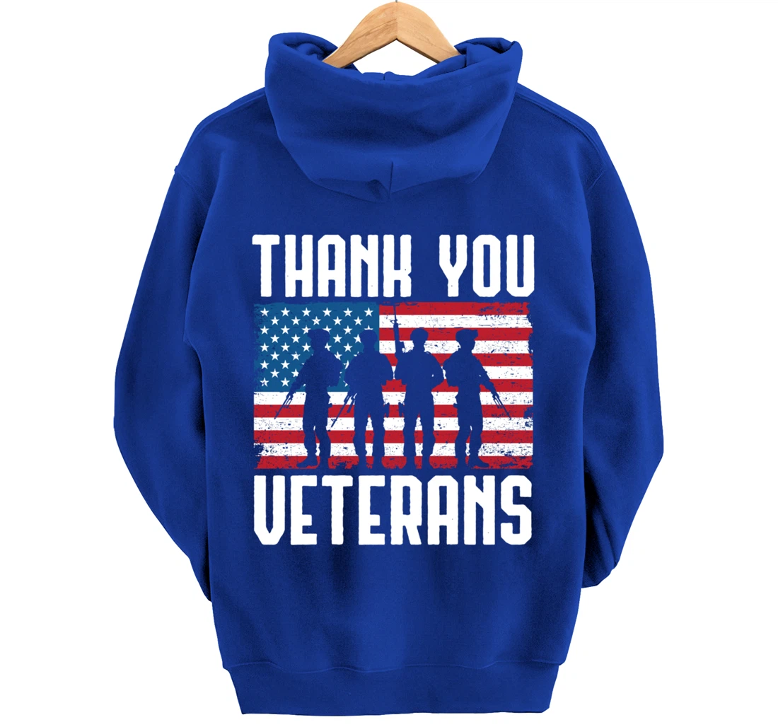 Veterans Day Thank You For Your Service Pullover Hoodie