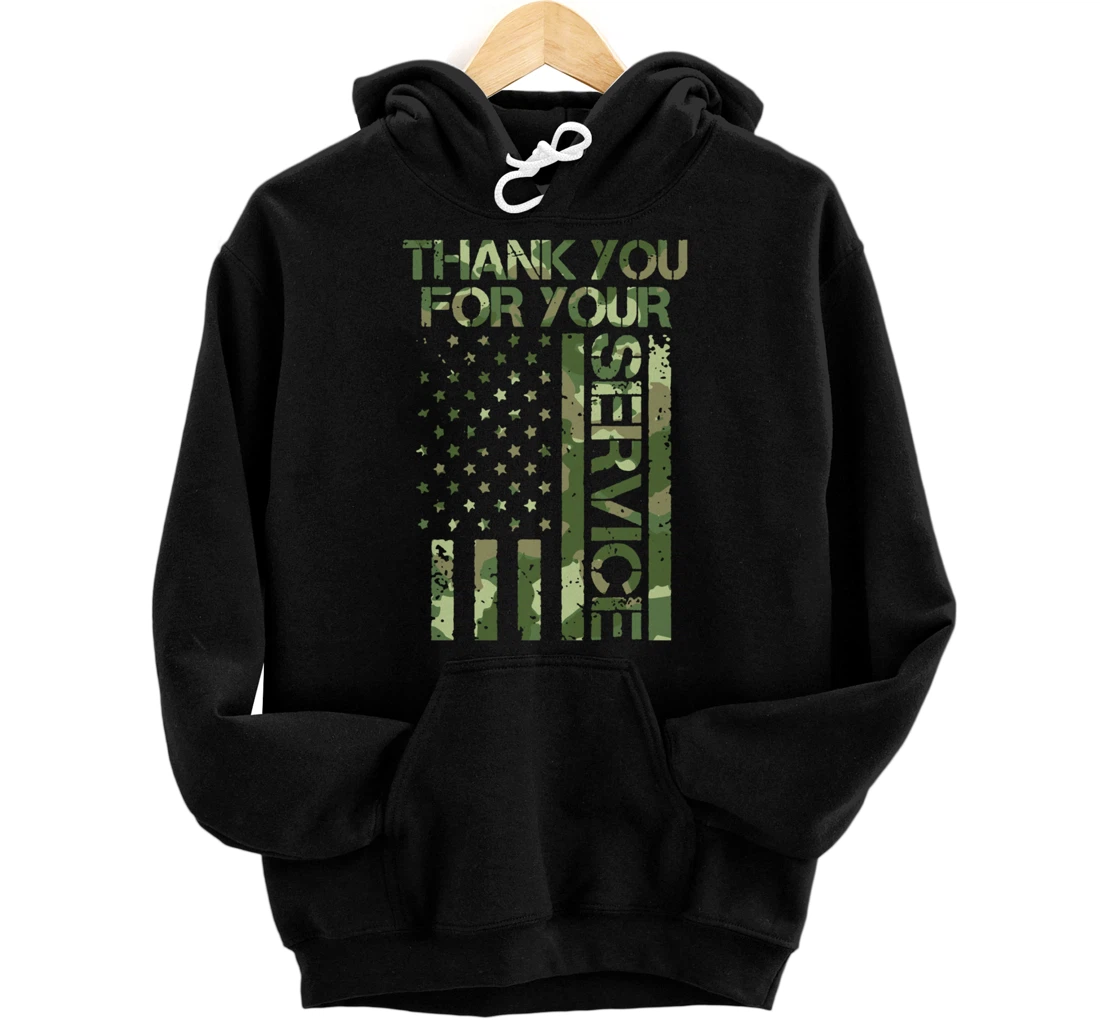 Veterans Day Thank You For Your Service Pullover Hoodie