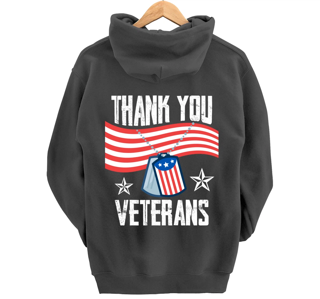 Veterans Day Thank You For Your Service Pullover Hoodie