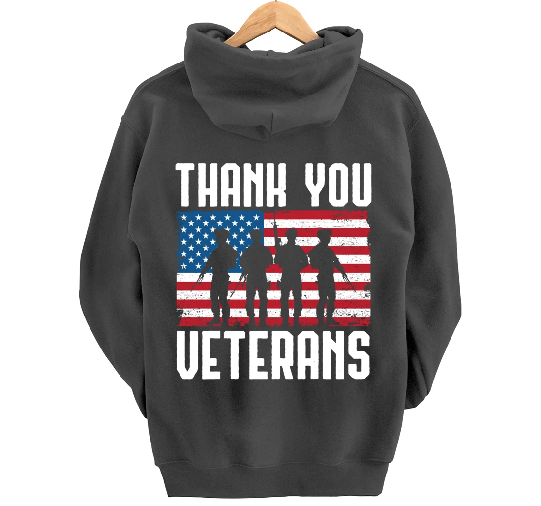Veterans Day Thank You For Your Service Pullover Hoodie