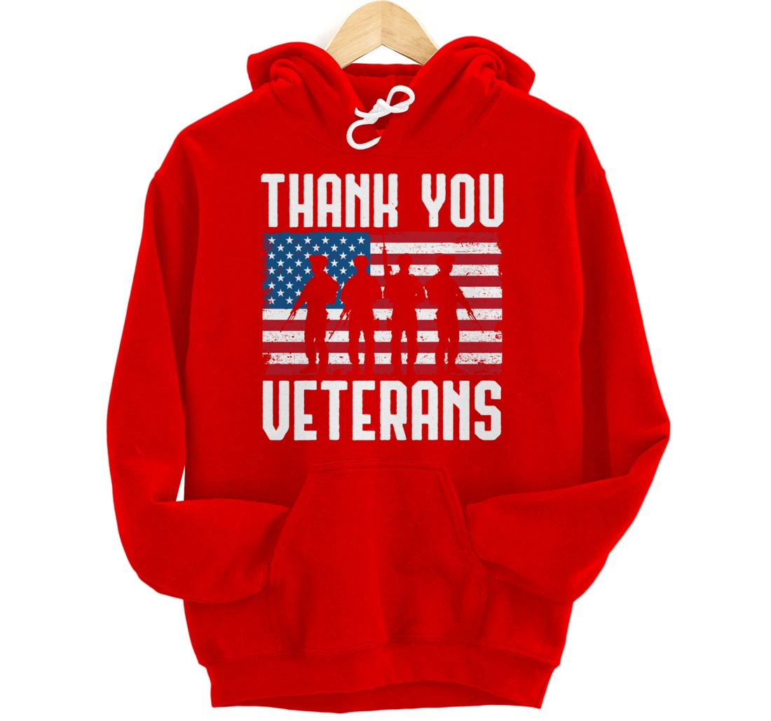 Veterans Day Thank You For Your Service Pullover Hoodie