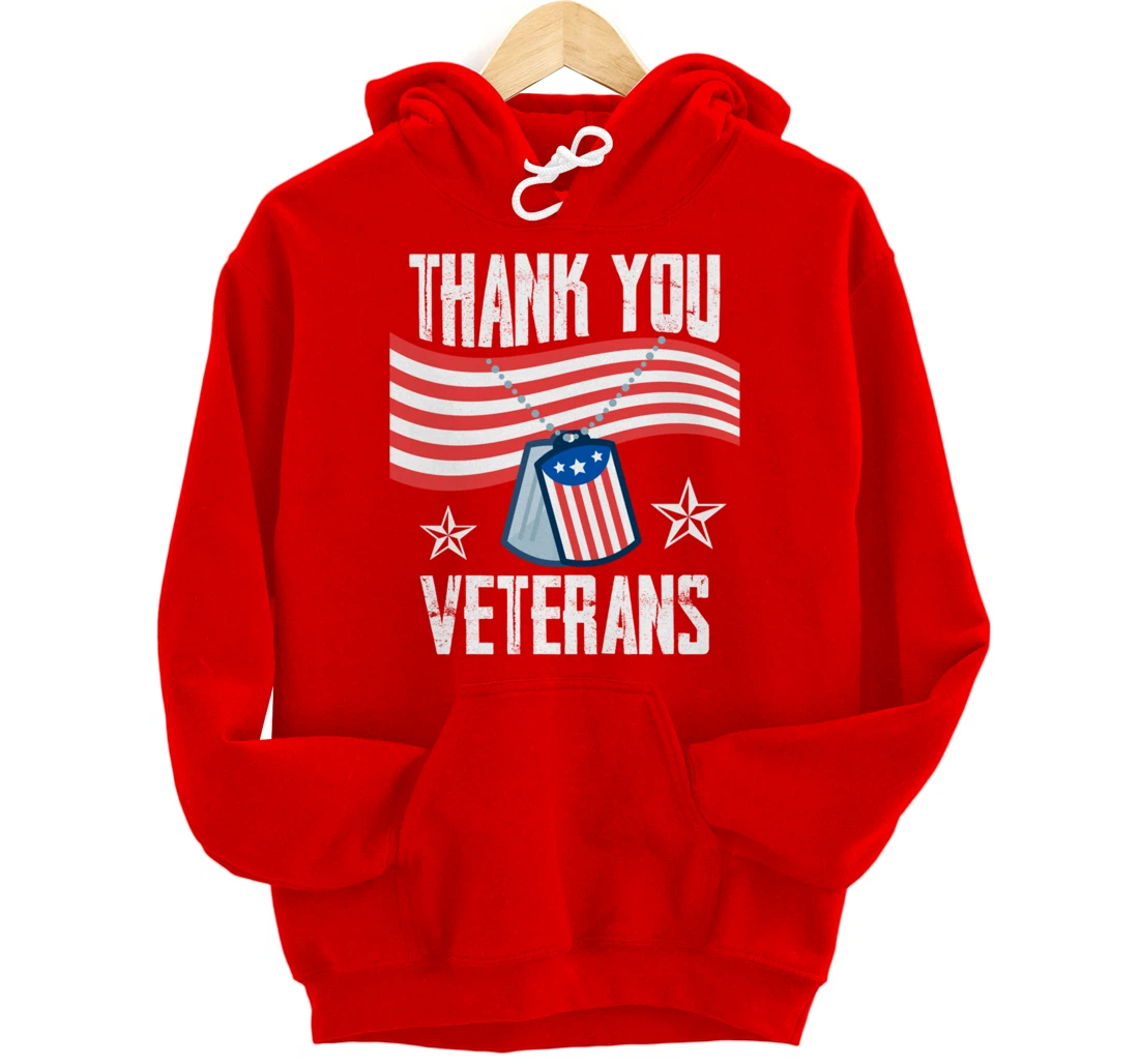 Veterans Day Thank You For Your Service Pullover Hoodie