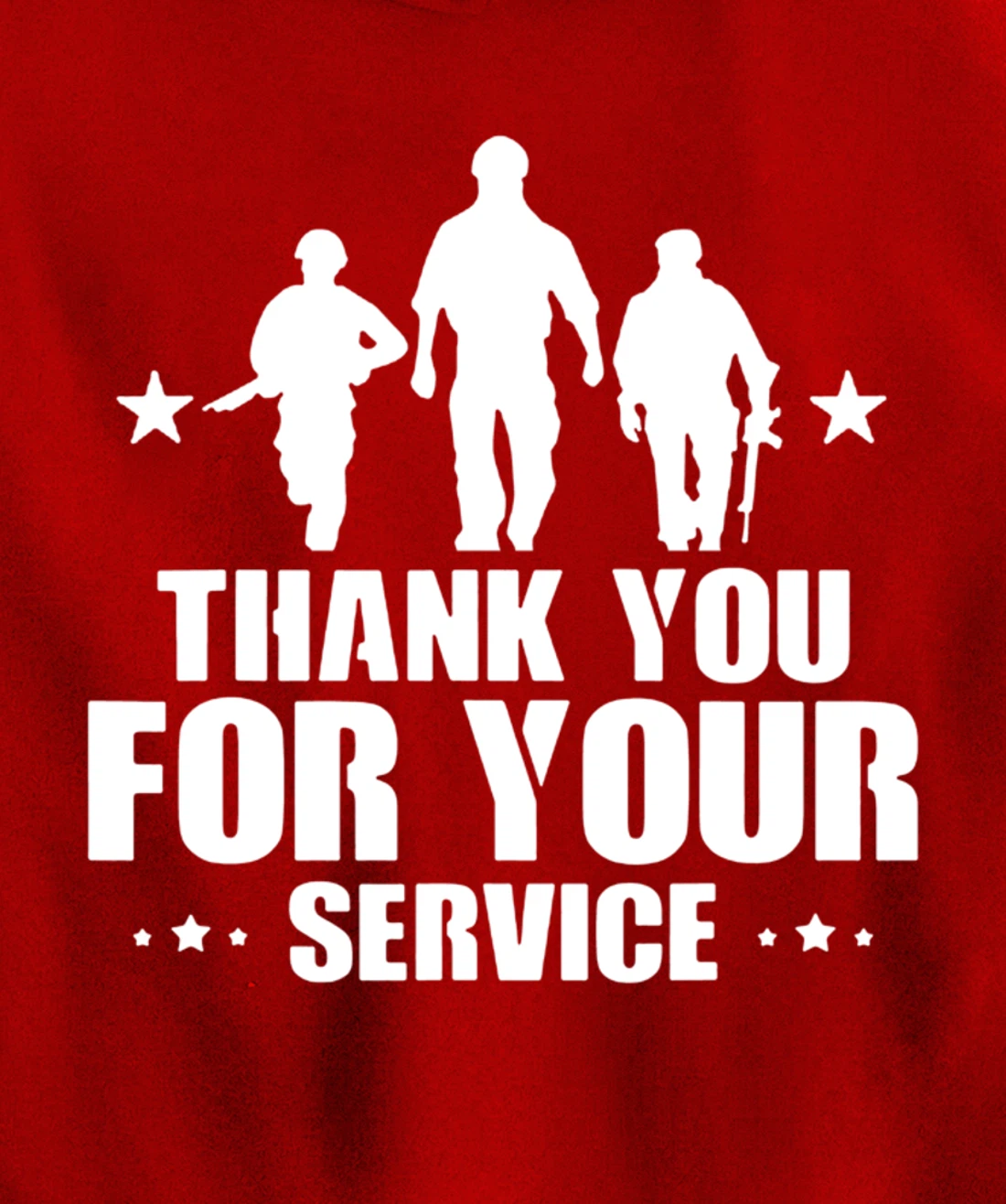 Veterans Day Thank You For Your Service Pullover Hoodie