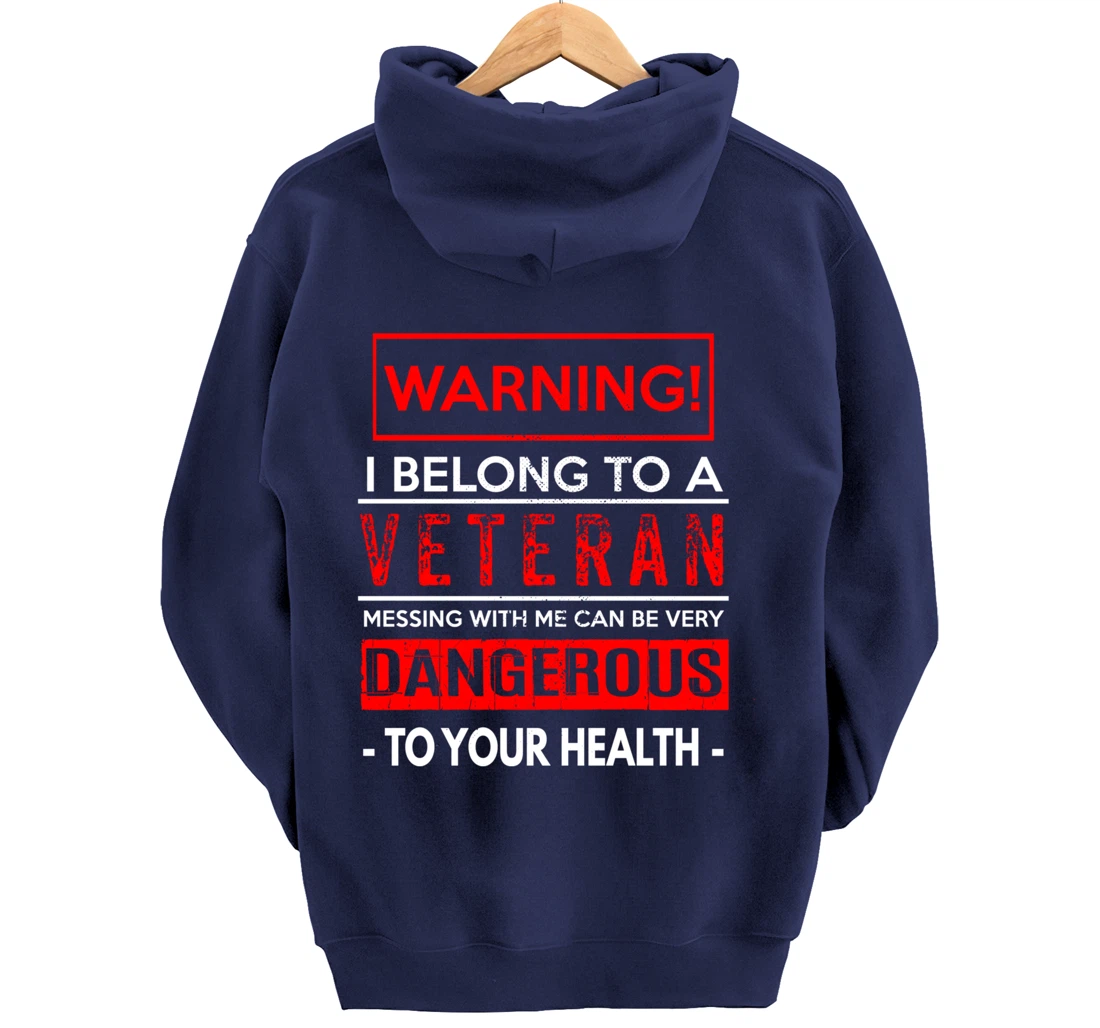 I Belong To A Veteran Proud Military Wife Veterans Day Pullover Hoodie