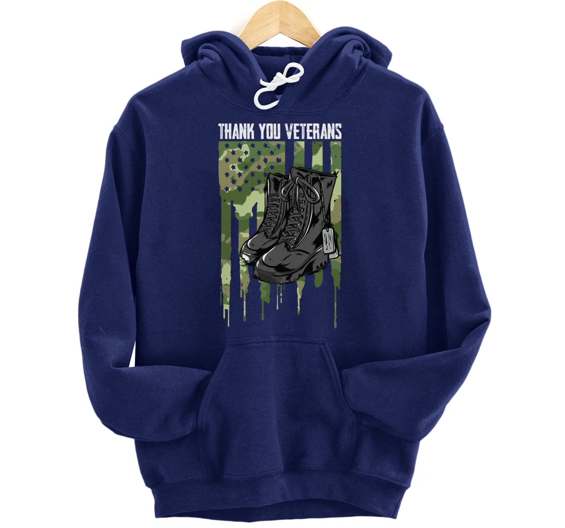 Veterans Day Thank You For Your Service Pullover Hoodie