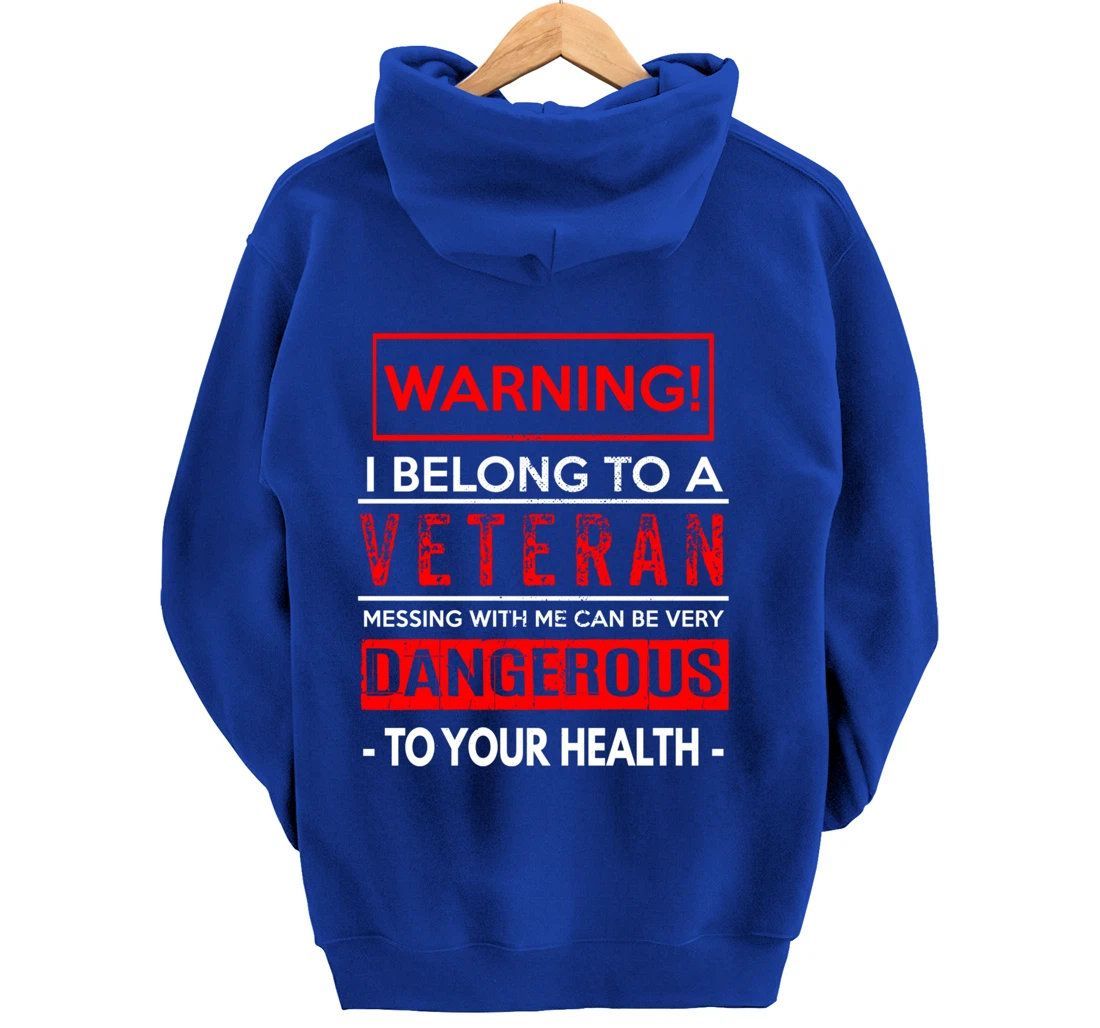 I Belong To A Veteran Proud Military Wife Veterans Day Pullover Hoodie