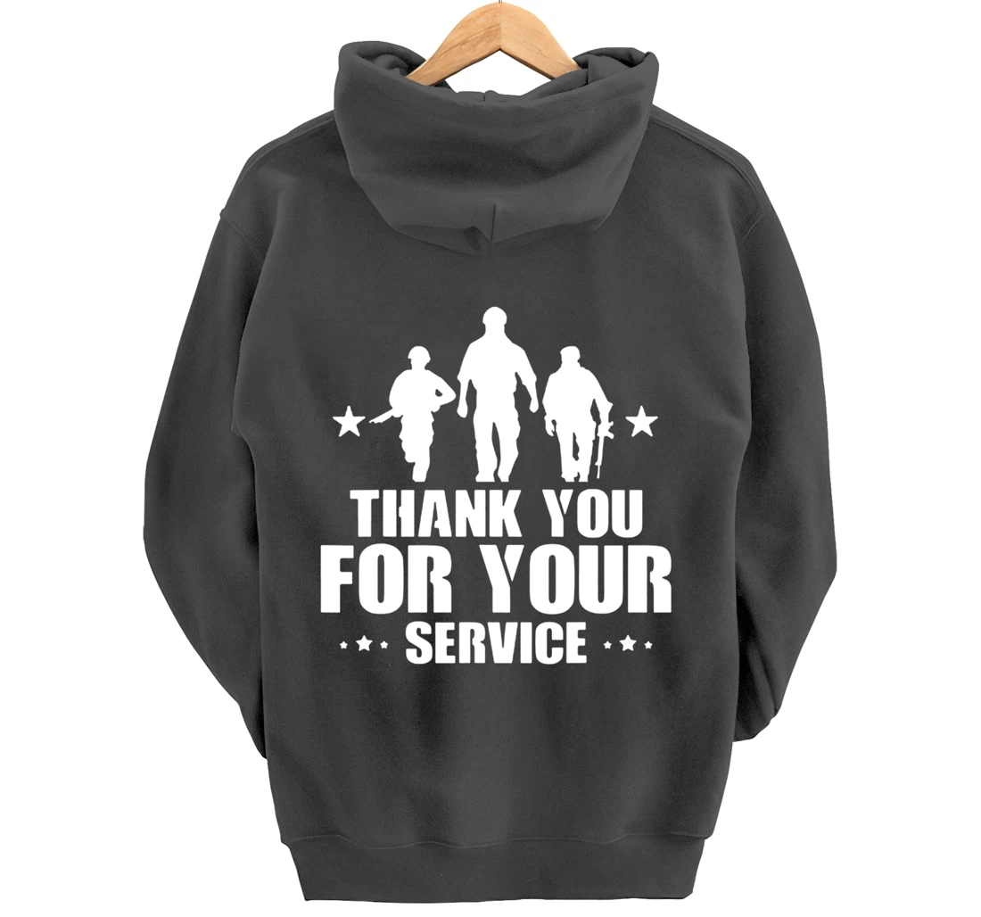 Veterans Day Thank You For Your Service Pullover Hoodie