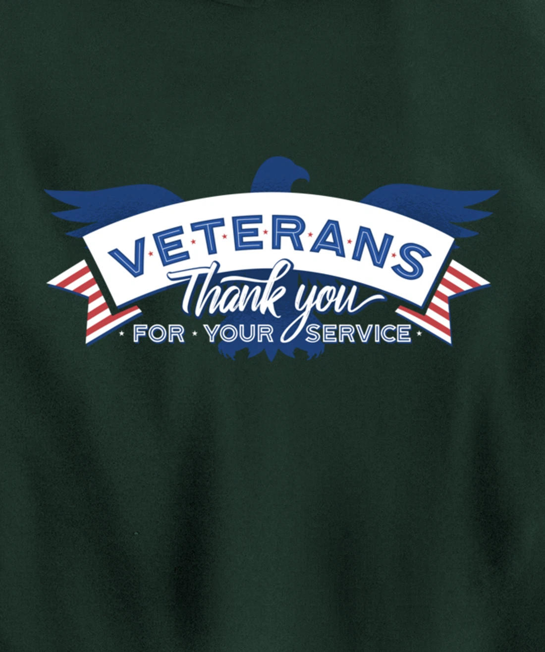 Veterans Day Thank You For Your Service Pullover Hoodie