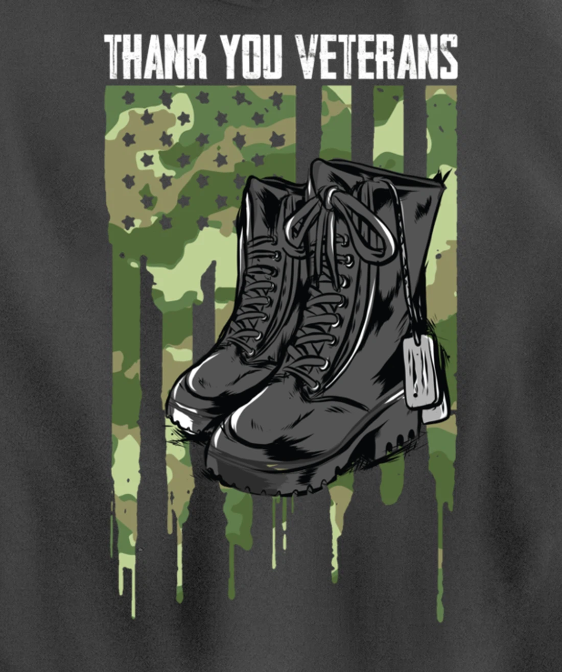 Veterans Day Thank You For Your Service Pullover Hoodie