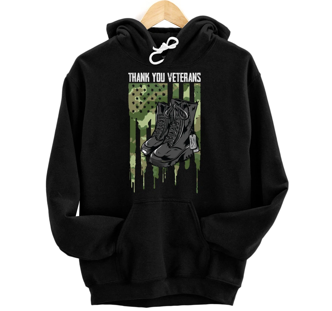 Veterans Day Thank You For Your Service Pullover Hoodie