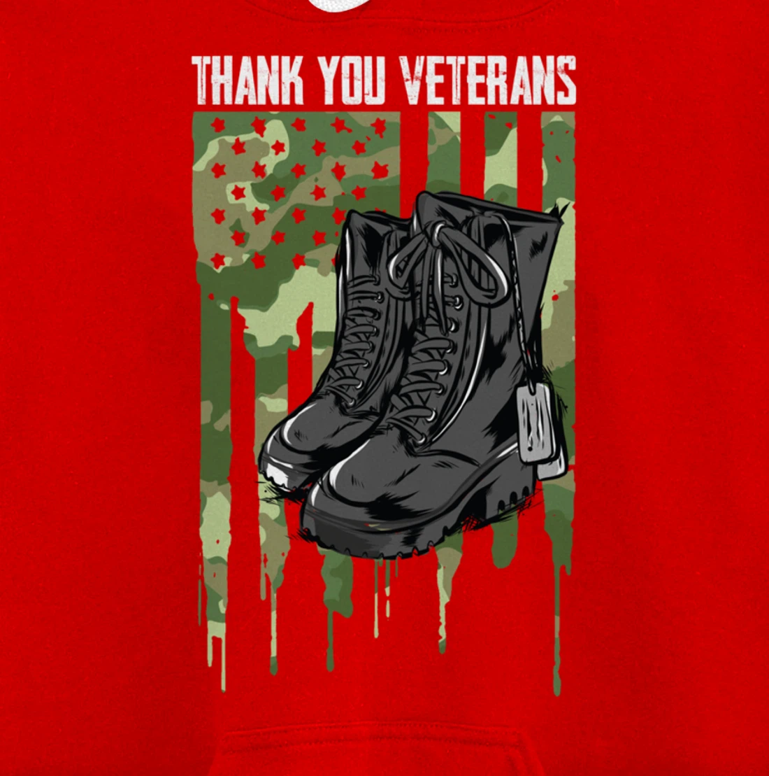 Veterans Day Thank You For Your Service Pullover Hoodie