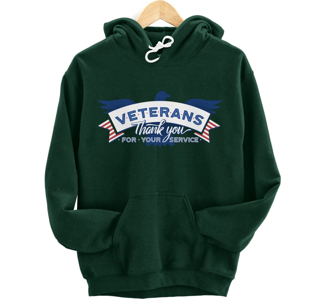 Veterans Day Thank You For Your Service Pullover Hoodie