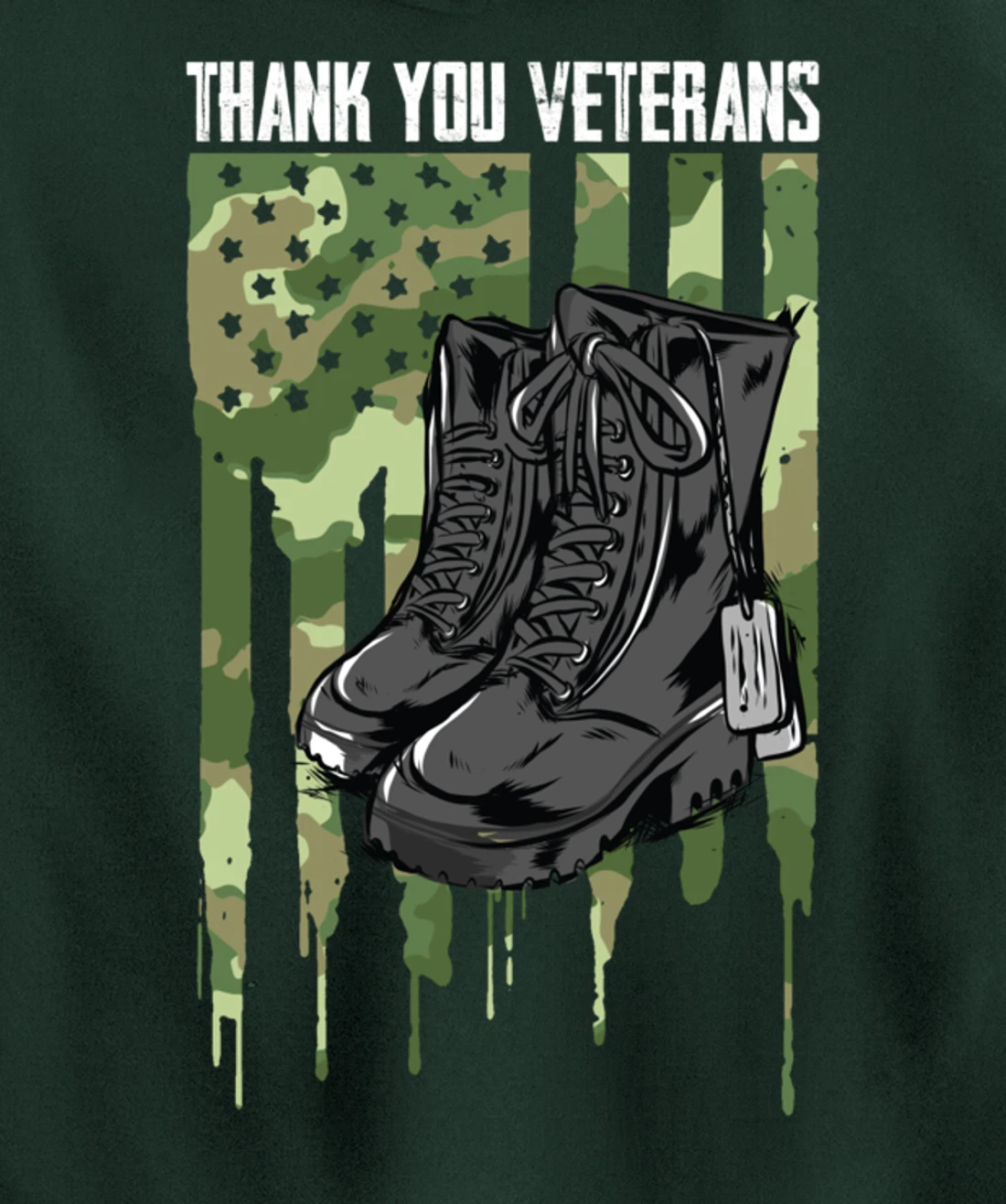 Veterans Day Thank You For Your Service Pullover Hoodie