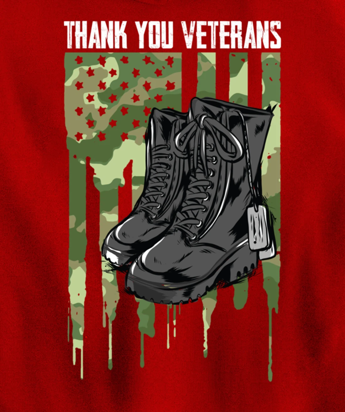 Veterans Day Thank You For Your Service Pullover Hoodie