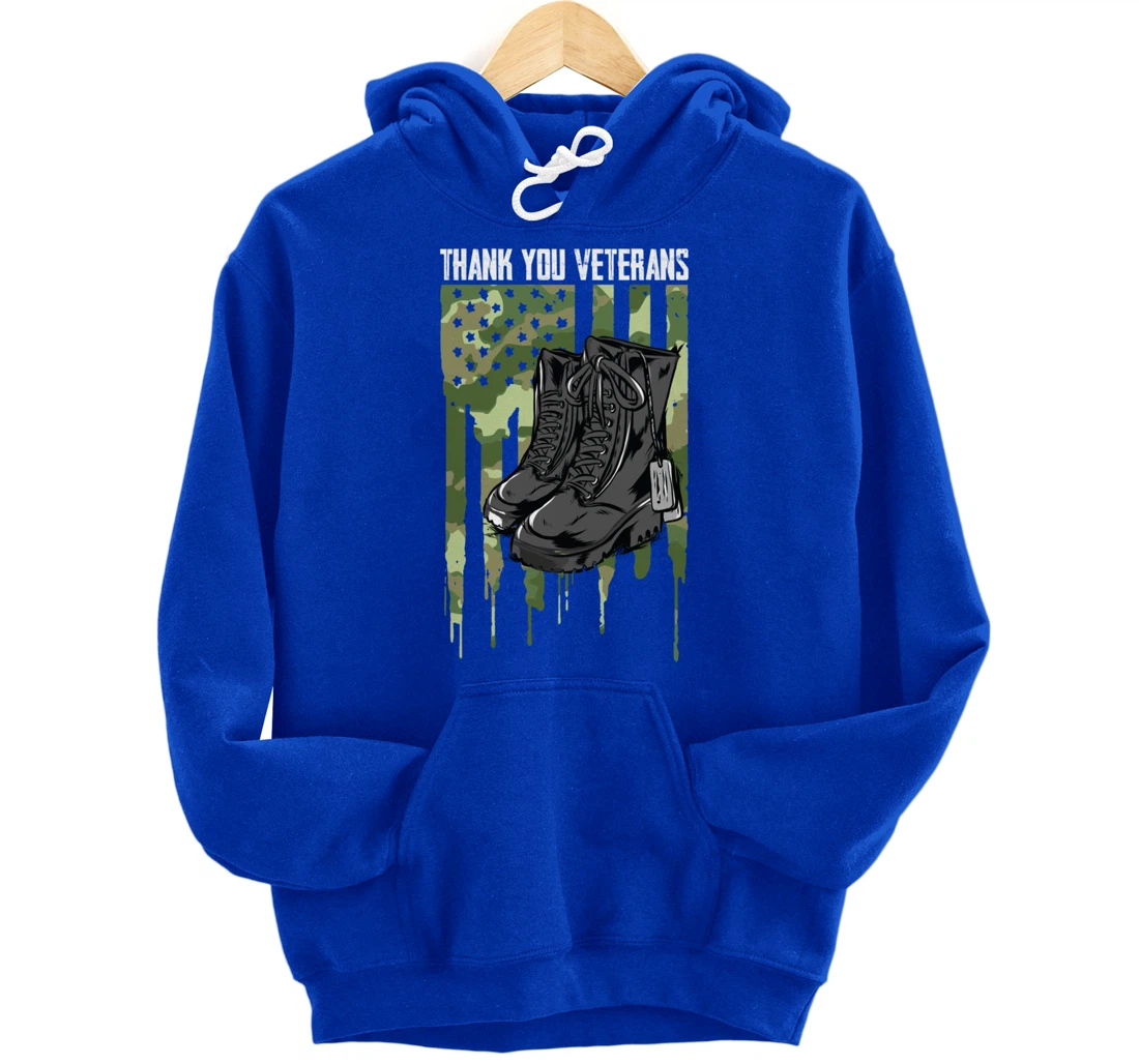 Veterans Day Thank You For Your Service Pullover Hoodie