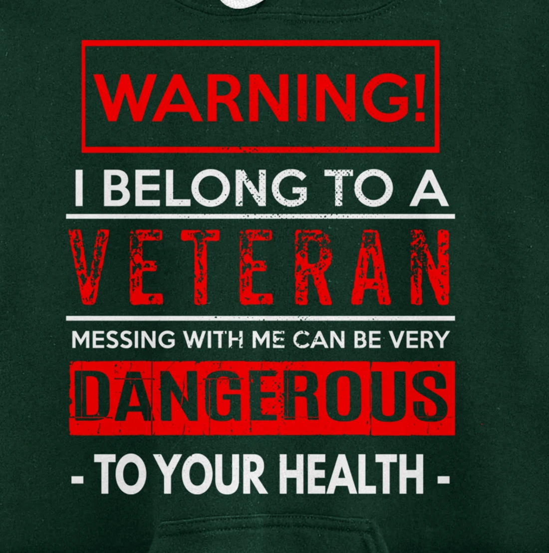 I Belong To A Veteran Proud Military Wife Veterans Day Pullover Hoodie