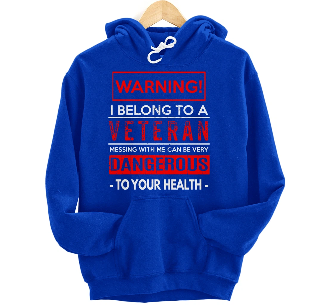 I Belong To A Veteran Proud Military Wife Veterans Day Pullover Hoodie
