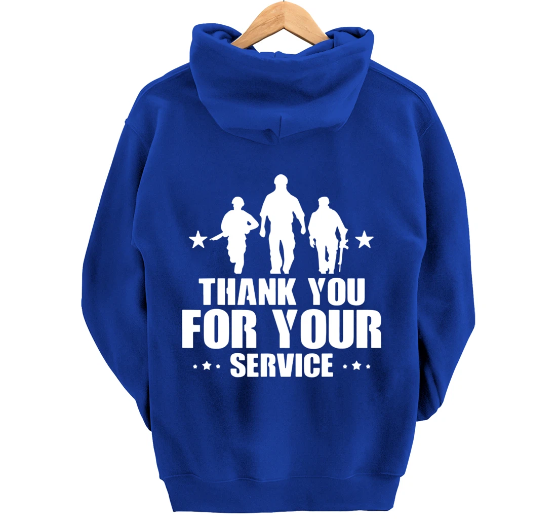 Veterans Day Thank You For Your Service Pullover Hoodie