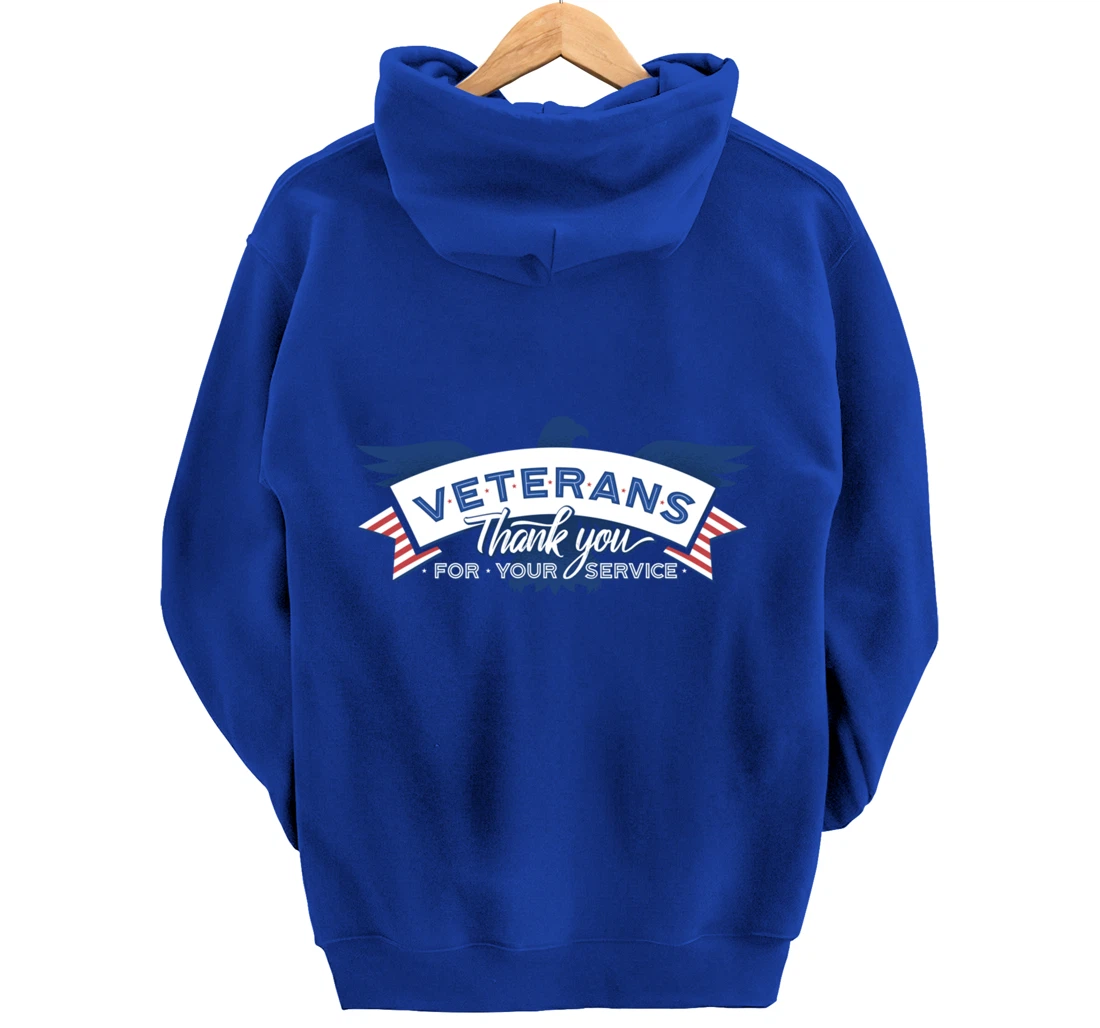 Veterans Day Thank You For Your Service Pullover Hoodie
