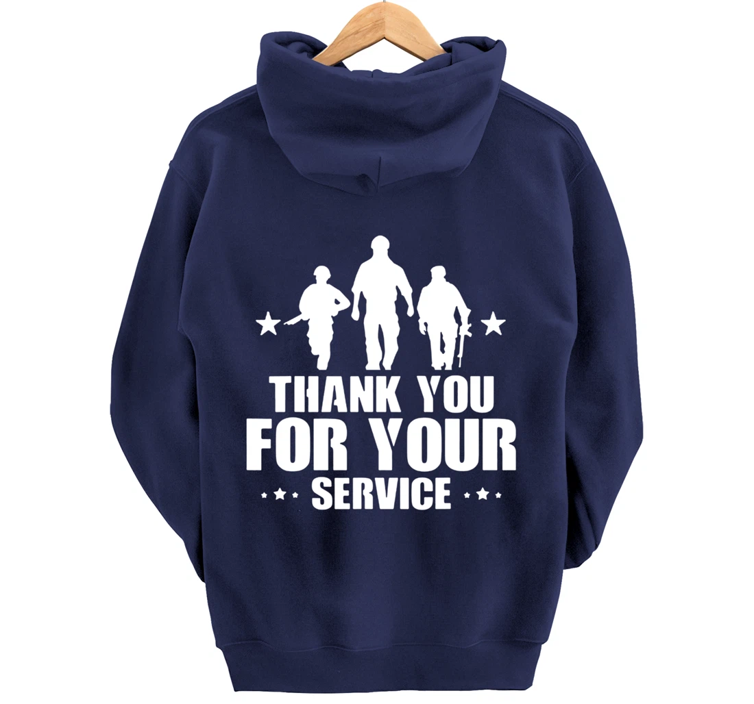 Veterans Day Thank You For Your Service Pullover Hoodie