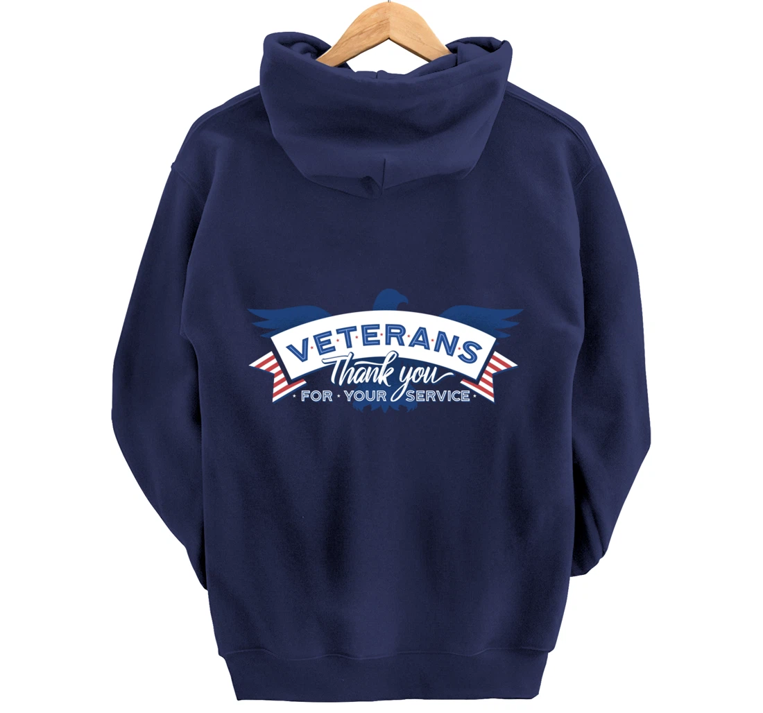 Veterans Day Thank You For Your Service Pullover Hoodie