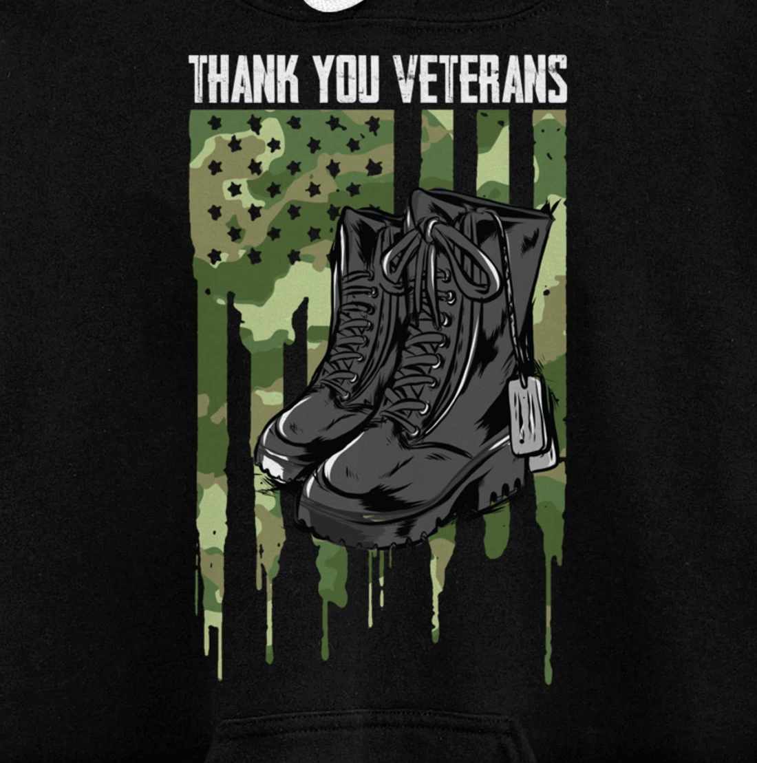 Veterans Day Thank You For Your Service Pullover Hoodie