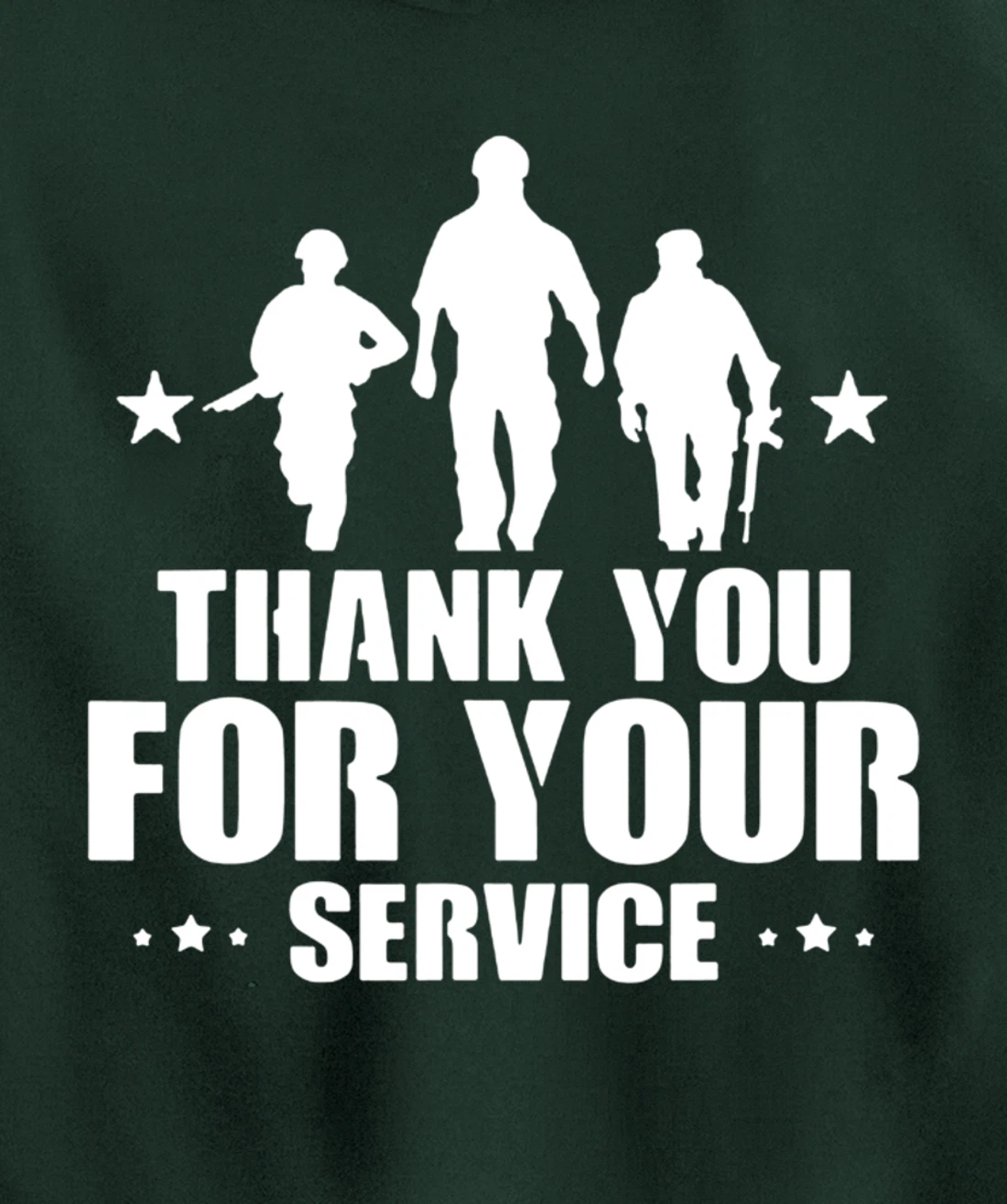 Veterans Day Thank You For Your Service Pullover Hoodie