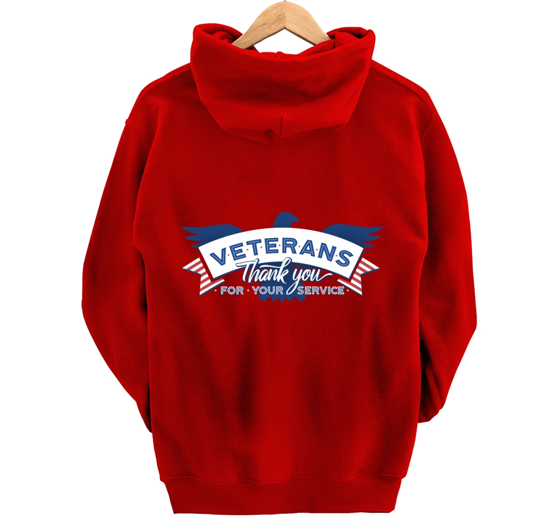 Veterans Day Thank You For Your Service Pullover Hoodie