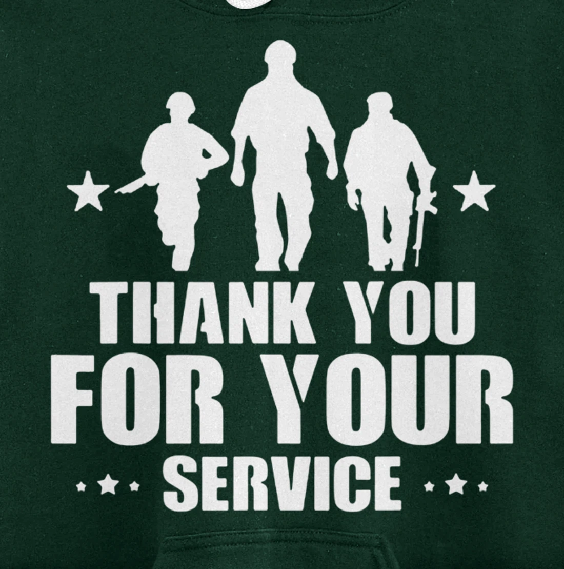Veterans Day Thank You For Your Service Pullover Hoodie