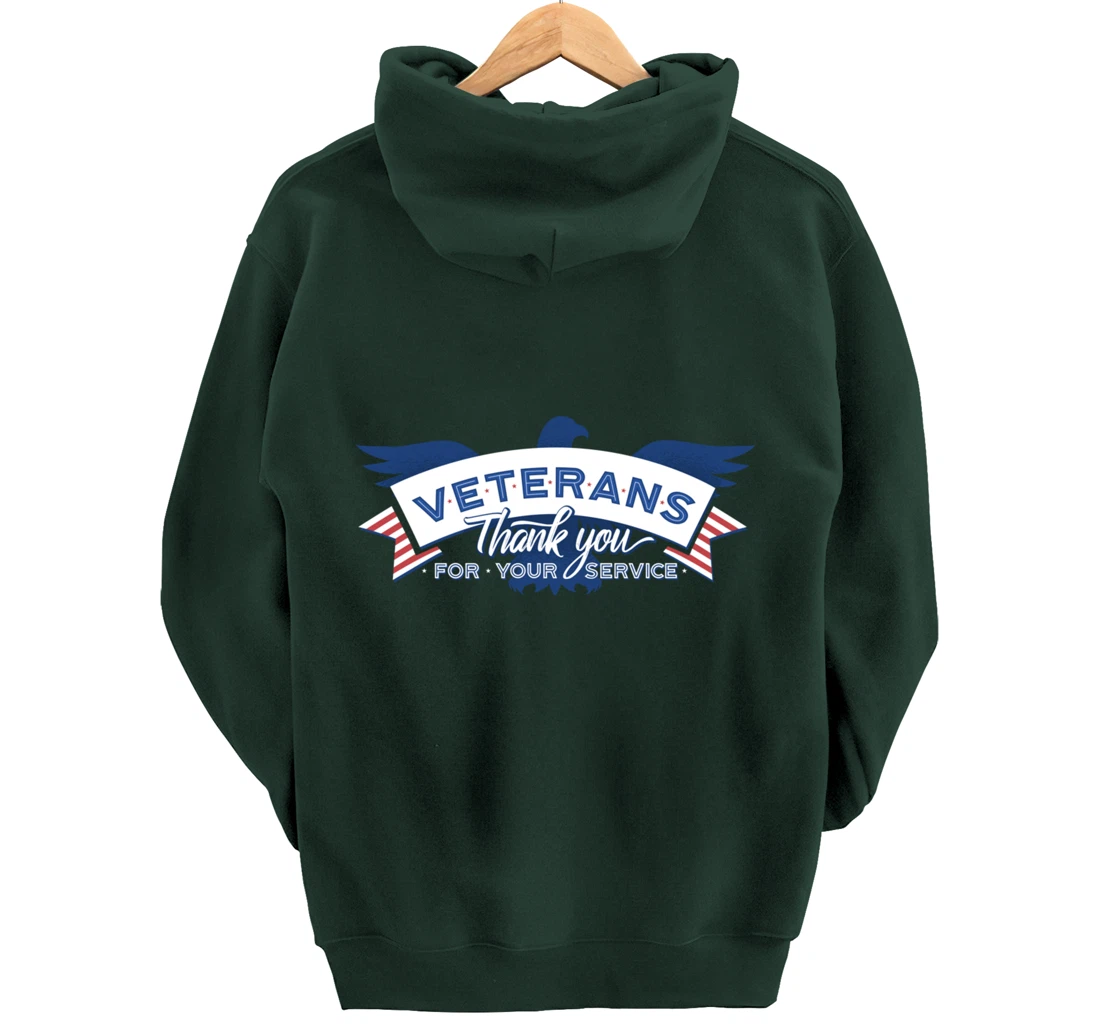 Veterans Day Thank You For Your Service Pullover Hoodie