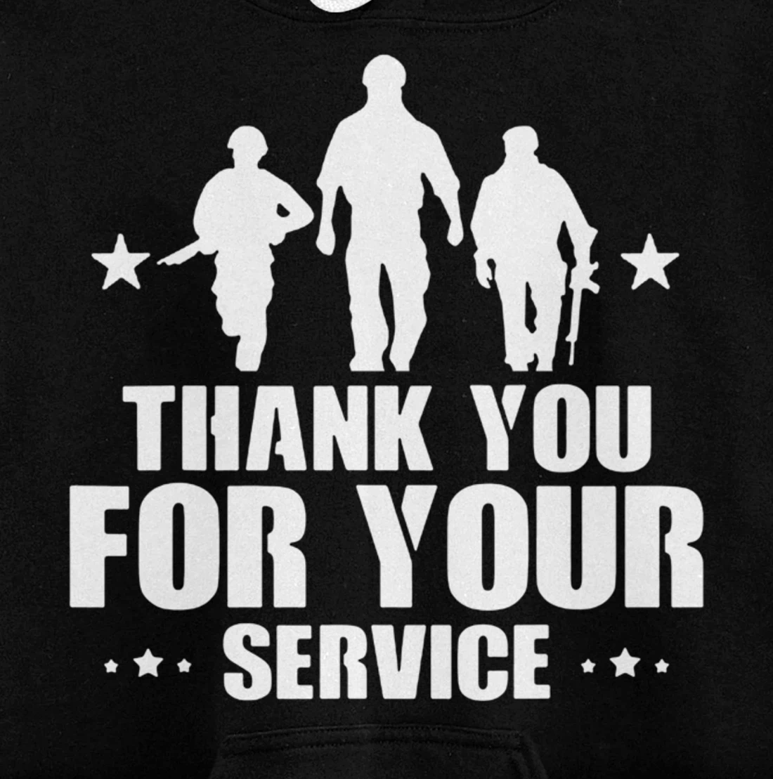 Veterans Day Thank You For Your Service Pullover Hoodie