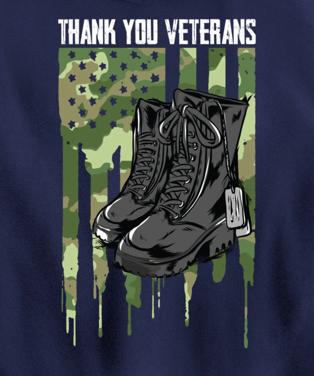 Veterans Day Thank You For Your Service Pullover Hoodie