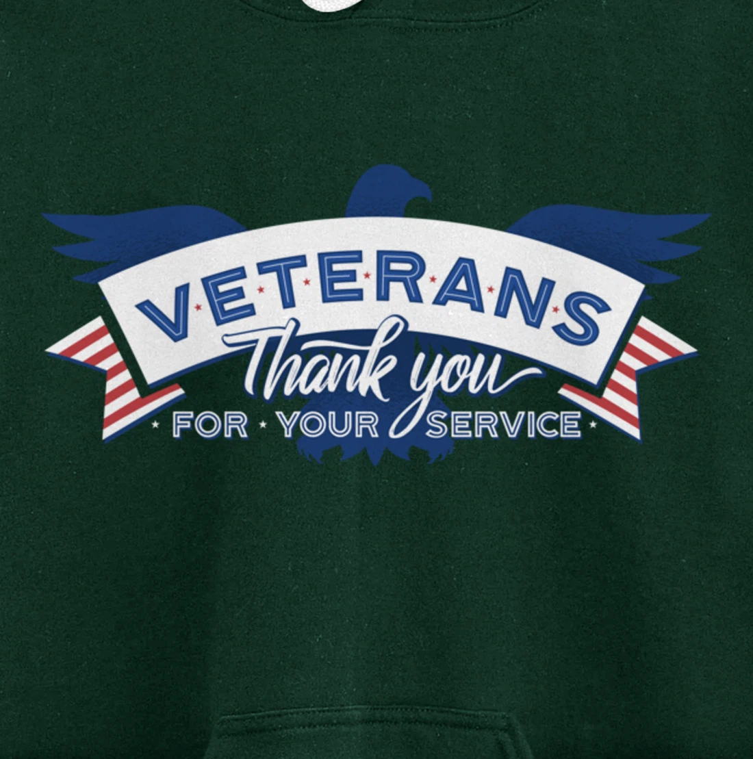 Veterans Day Thank You For Your Service Pullover Hoodie