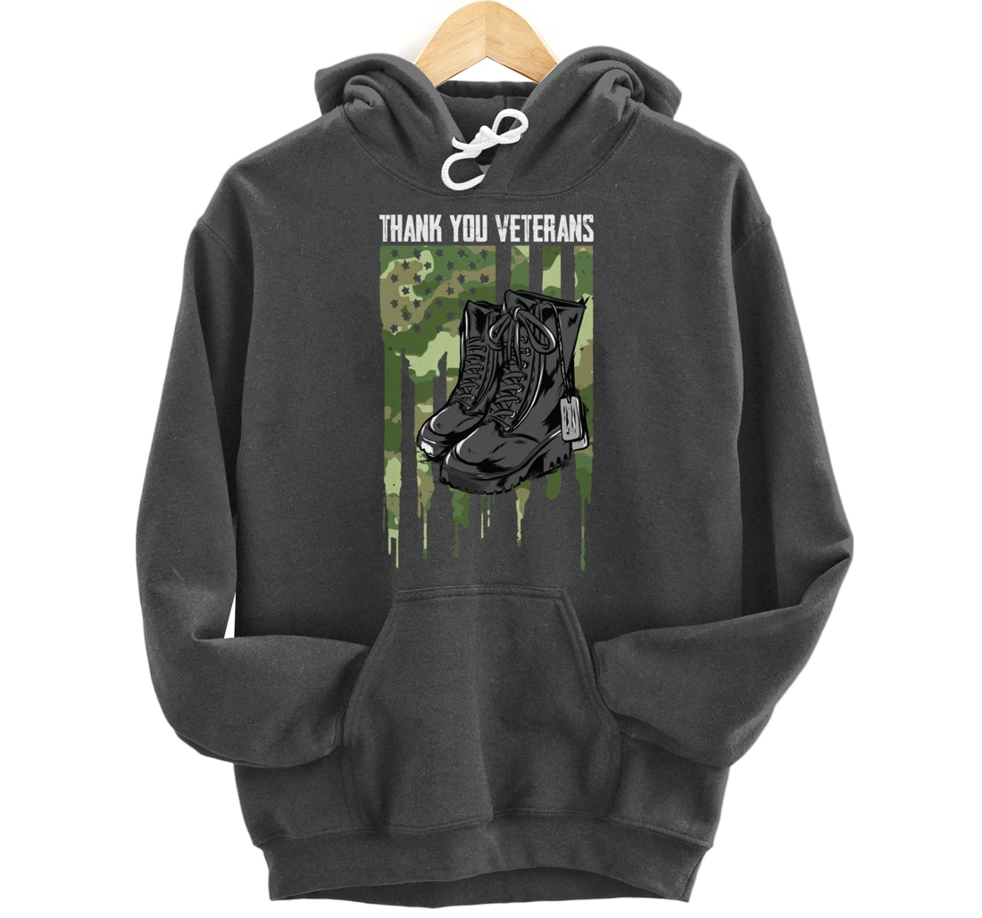 Veterans Day Thank You For Your Service Pullover Hoodie