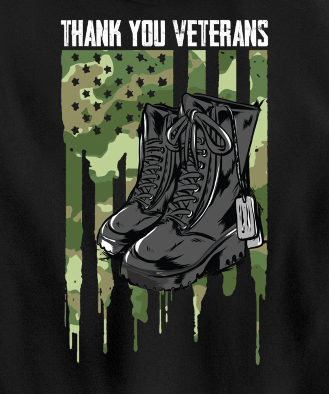 Veterans Day Thank You For Your Service Pullover Hoodie