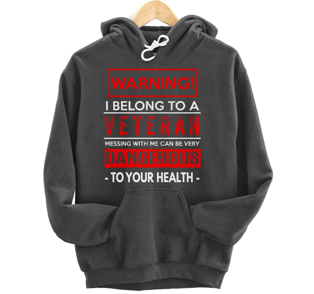 I Belong To A Veteran Proud Military Wife Veterans Day Pullover Hoodie