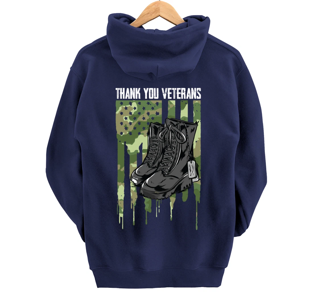 Veterans Day Thank You For Your Service Pullover Hoodie