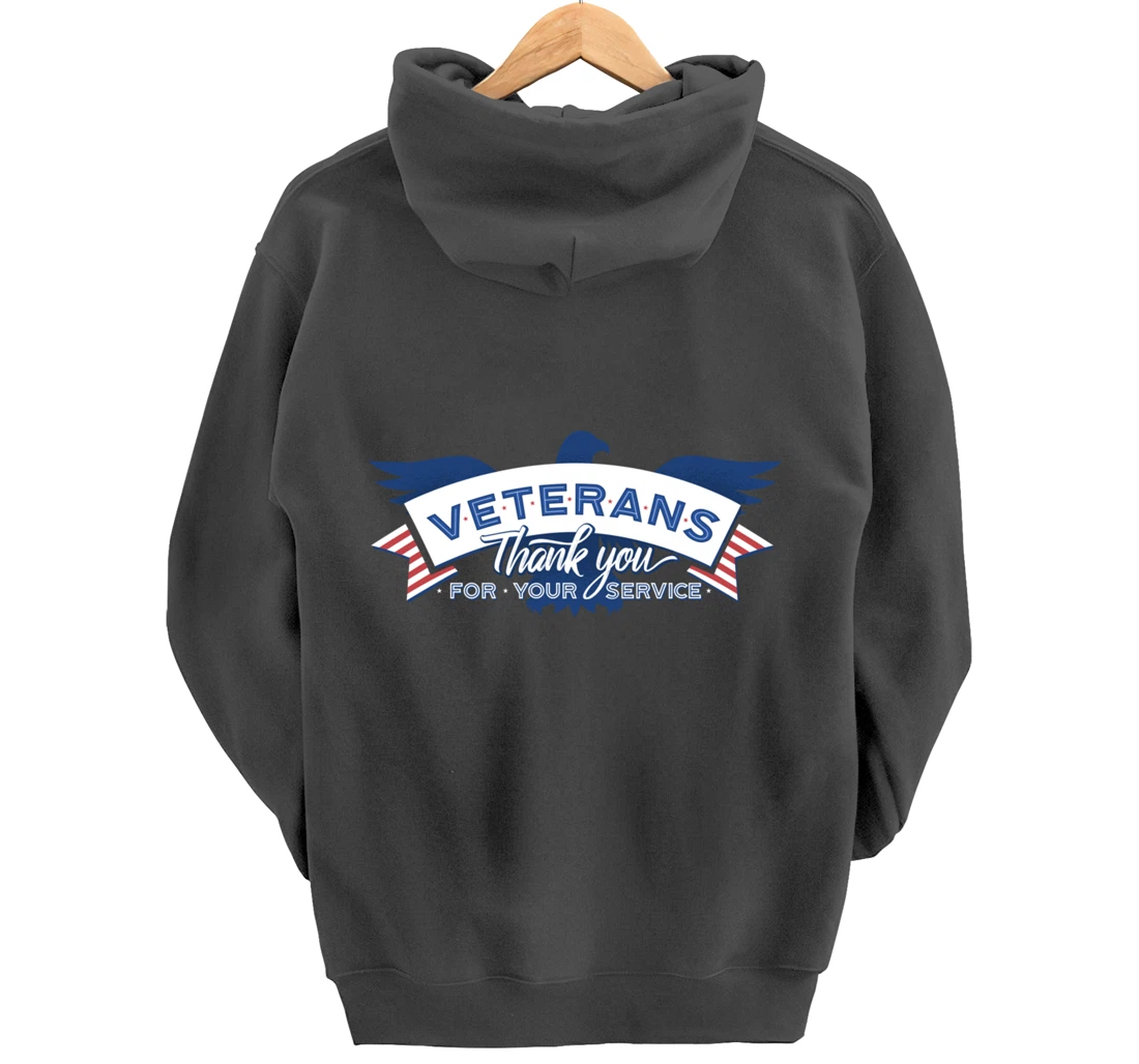 Veterans Day Thank You For Your Service Pullover Hoodie