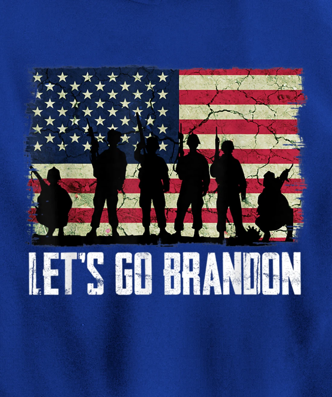 Let’s Go Brandon American flag veterans vintage Pullover Hoodie