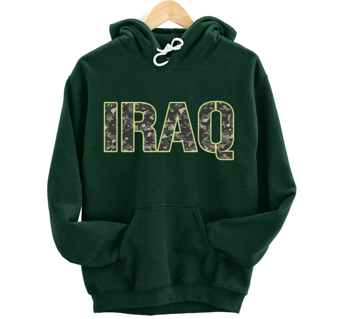 Iraq Veteran Veterans Day Camou flage Military Army Soldier Pullover Hoodie