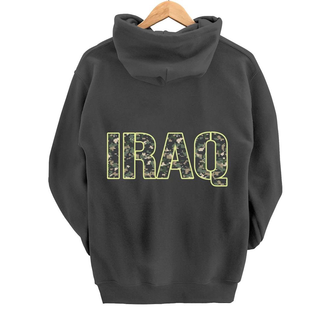 Iraq Veteran Veterans Day Camou flage Military Army Soldier Pullover Hoodie