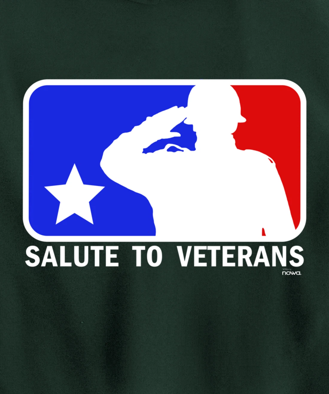 PUBLIC HOLIDAY PATRIOT SALUT TO VETERANS LOGO Pullover Hoodie