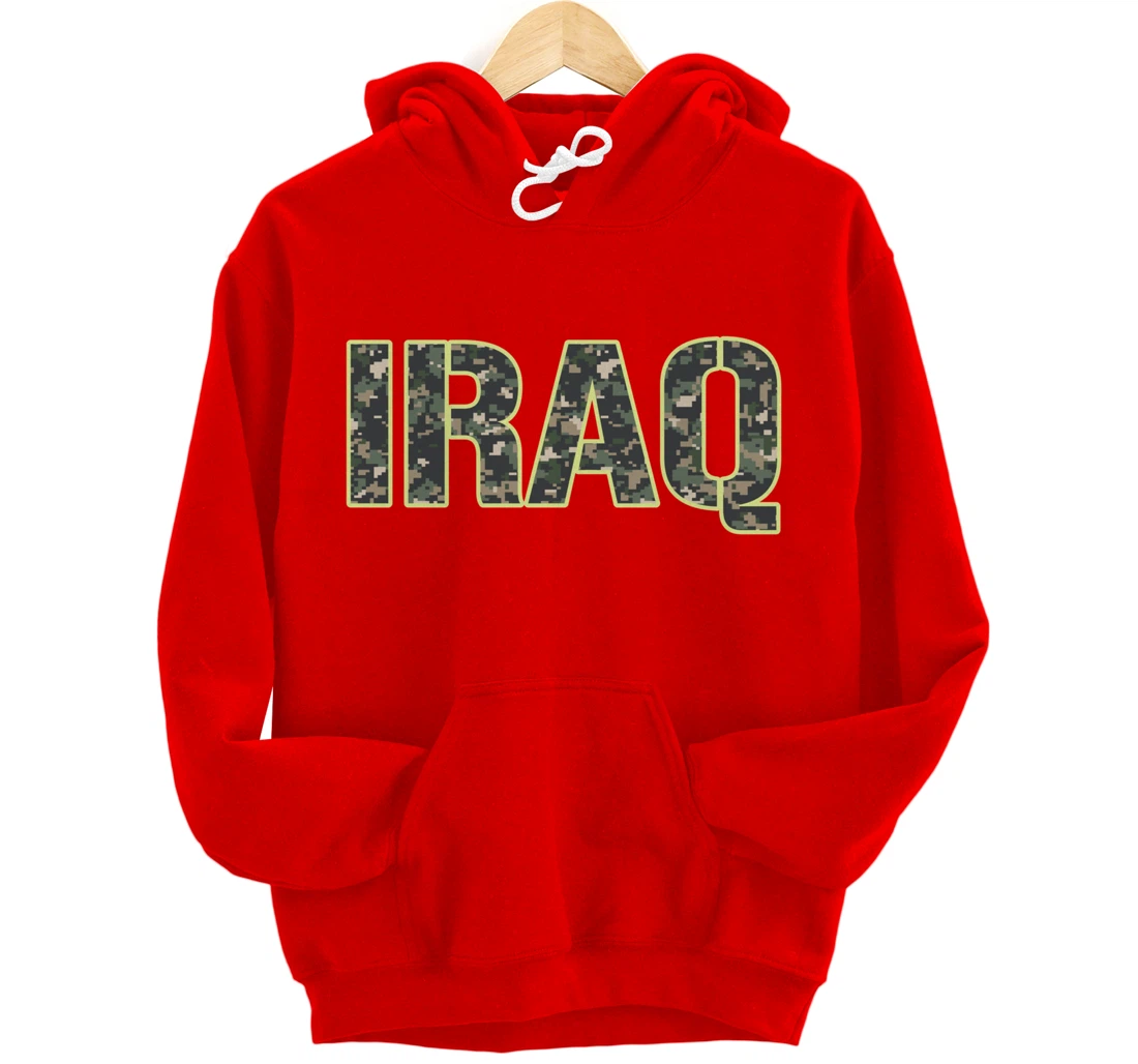 Iraq Veteran Veterans Day Camou flage Military Army Soldier Pullover Hoodie