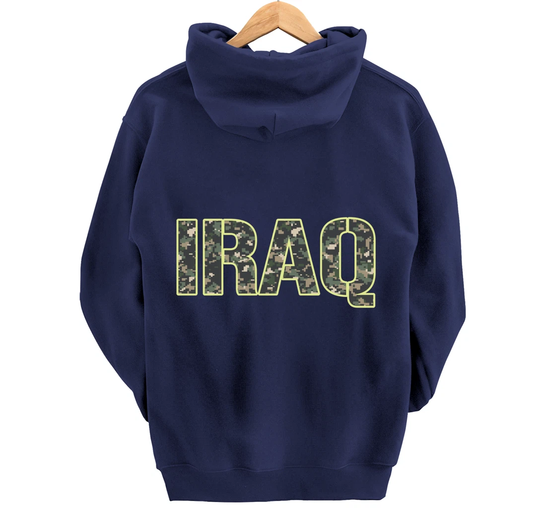 Iraq Veteran Veterans Day Camou flage Military Army Soldier Pullover Hoodie