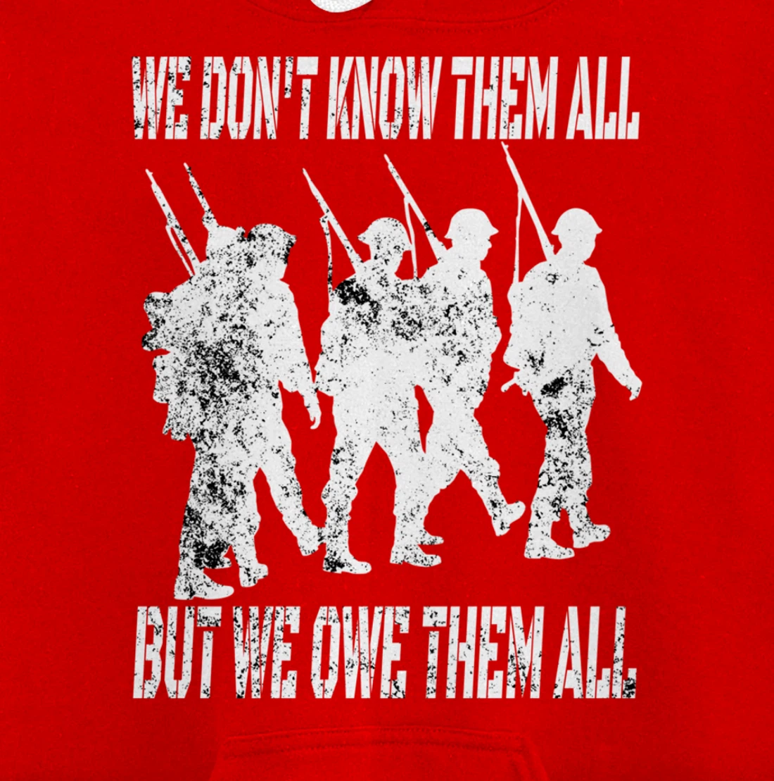 We Don't Know Them All But We Owe Them All - Veterans Day Pullover Hoodie