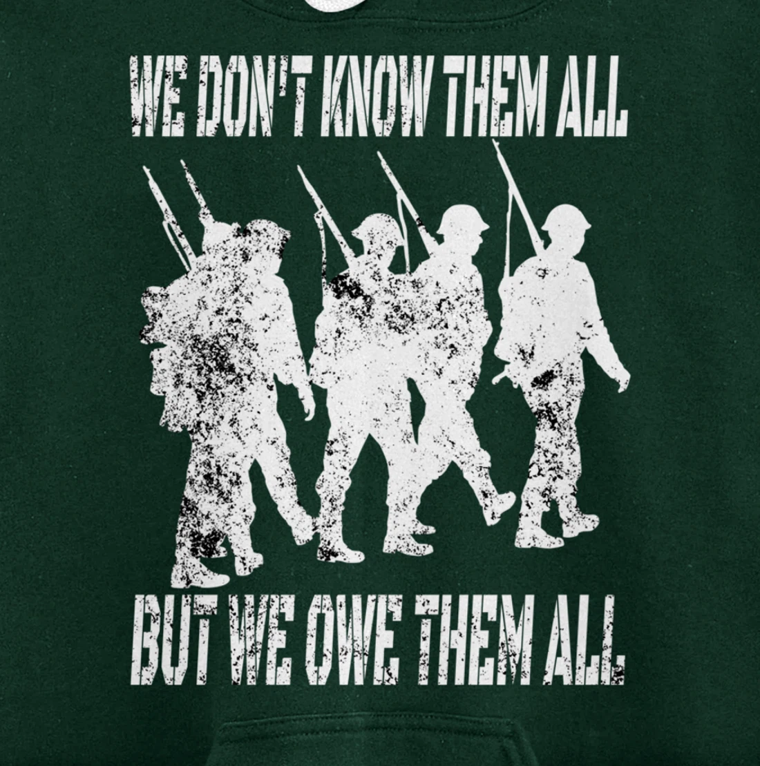 We Don't Know Them All But We Owe Them All - Veterans Day Pullover Hoodie