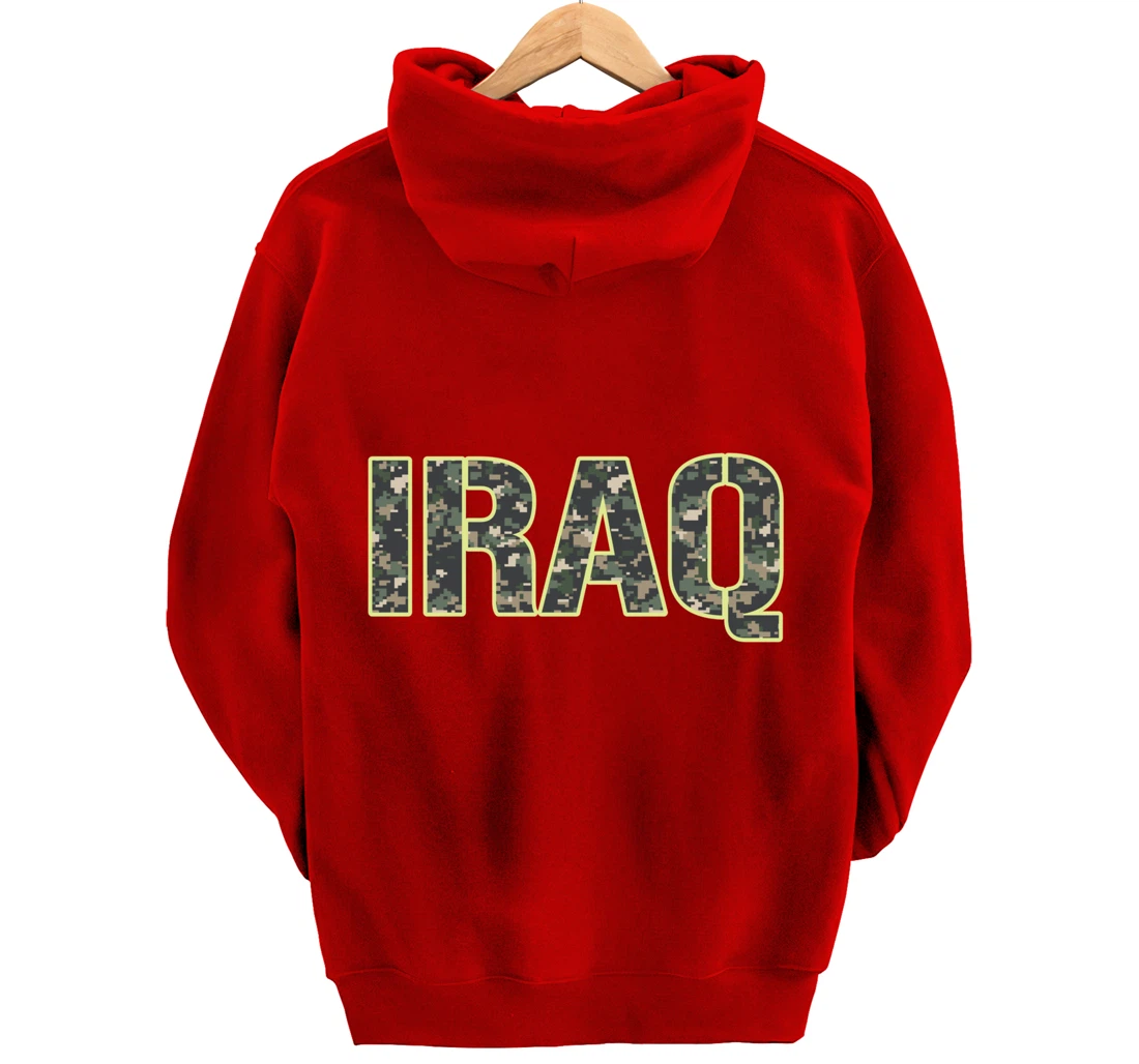 Iraq Veteran Veterans Day Camou flage Military Army Soldier Pullover Hoodie