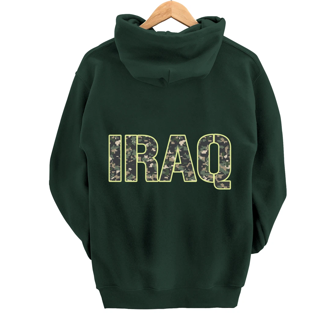 Iraq Veteran Veterans Day Camou flage Military Army Soldier Pullover Hoodie