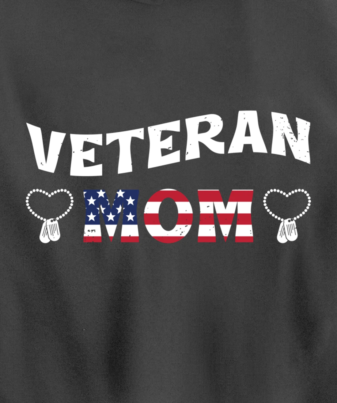 Veteran Mom, US Military Service, Happy Veterans Day Pullover Hoodie
