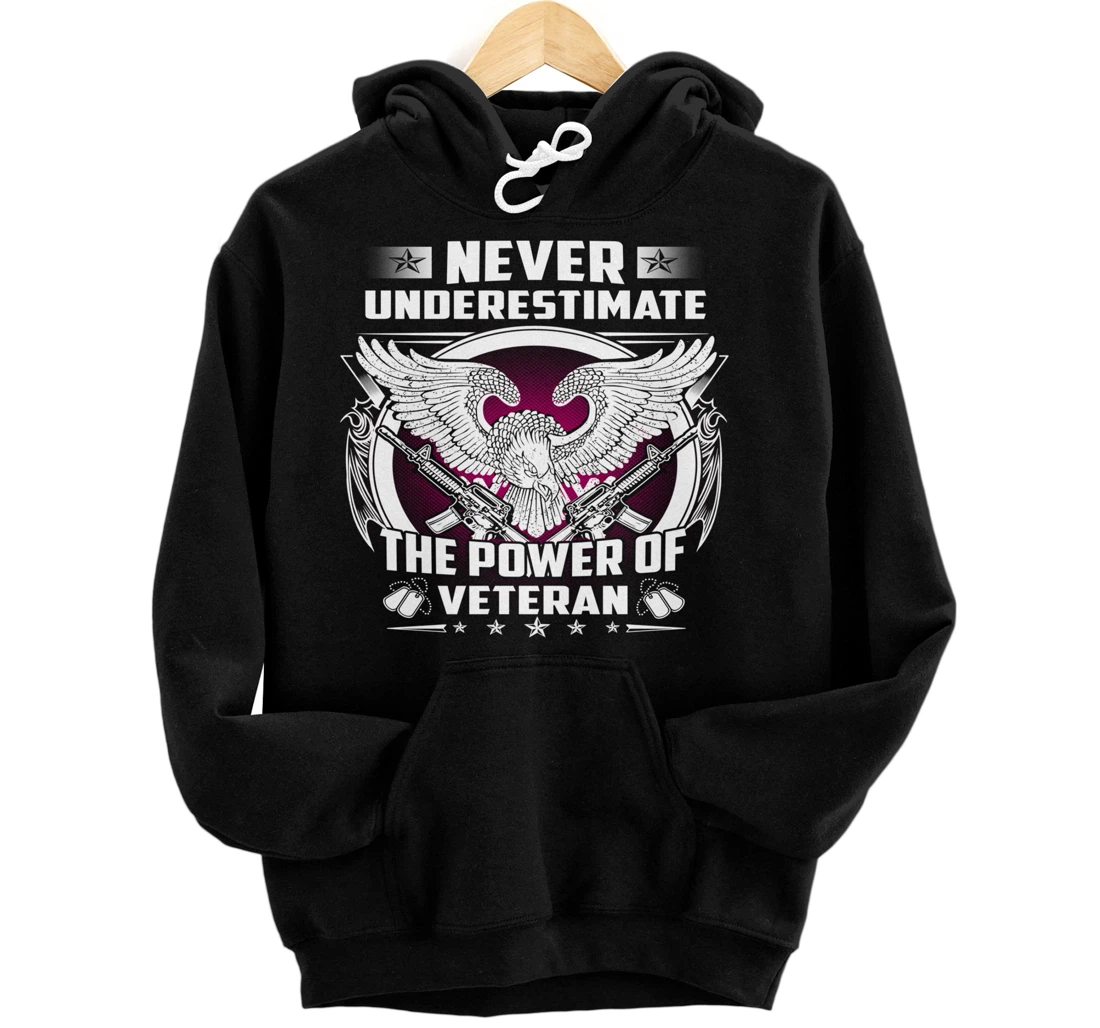 Veteran Gift for Vietnam Iraq Afghan Heros Eagle Pullover Hoodie